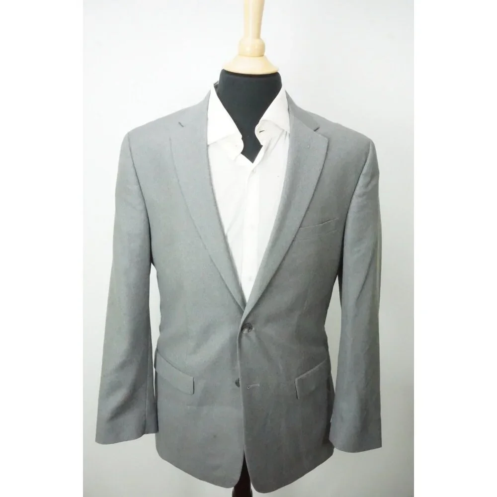 Joseph Jos a Bank Slim Fit Light Gray Wool Sport Coat Jacket Sz 39L BRAND NEW